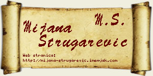 Mijana Strugarević vizit kartica